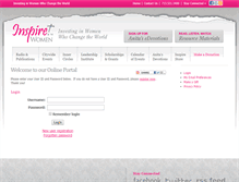 Tablet Screenshot of give.inspirewomen.org