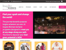 Tablet Screenshot of inspirewomen.org